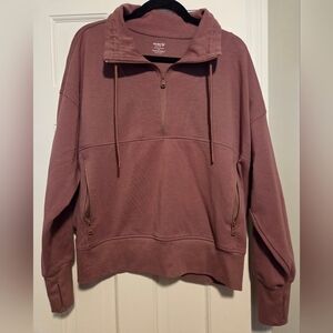 Old Navy Active Dynamic Fleece size XXL Half-Zip Sweater - Mauve